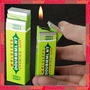 New Mini Green Chewing Gum Refillable Butane Lighter  