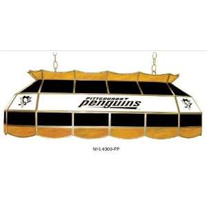   Pittsburg Penguins Stained Glass Pool Table Lights