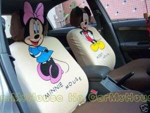 Mickey & Minnie Mouse 3D Car Seat Cover 2 Colours  