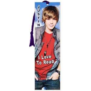  Justin Bieber I Love to Read Bookmark