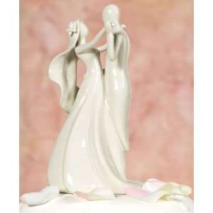    Stylized Bride and Groom Figurine Cake Toppers: Home & Kitchen
