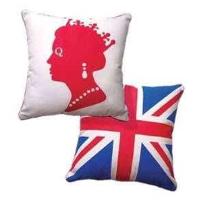  British Invasion Reversible Live Like A Queen Pillow