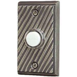 NuTone NB2007P Decorative Door Chime Push Button, Recess Mount, Pewter 