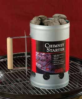 Charcoal Companion Silver Chimney Charcoal Starter  