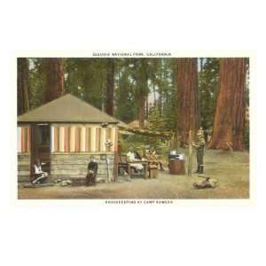  Camp Kaweah, Sequoia National Park Giclee Poster Print 