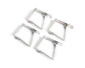 Tablecloth Clips/Clamps Stainless Steel Set of 4 New  