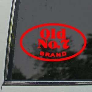  Jack Daniels Red Decal Car Truck Bumper Window Red Sticker 