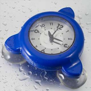 Bathroom Shower Kitchen Clock water proof watch BLUE  