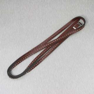 Fashion Leather Belt Bracelet W/ Rivets for ladies Brown  