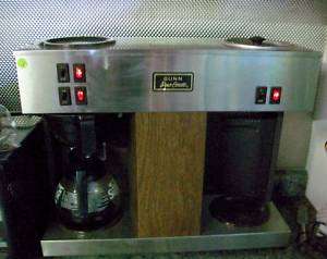 Bunn Pour Over Coffee Brewer 2 Warmers Hot VPS TESTED  