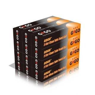 GOGO™ 3 Star 40mm Table Tennis Balls (Price for 12 Tubes, 72 balls 