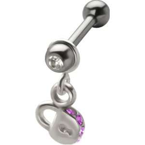  Silver Cartilage Piercing Earrings for Helix or Tragus: Jewelry
