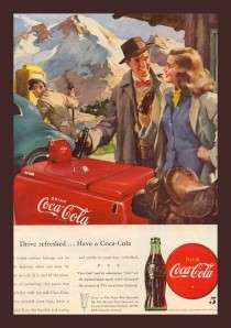 Magnet Image of Coca Cola Coke Ad Machine Mountains Saddle  