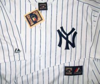 NY YANKEES MLB MAJESTIC Pinstripe THROWBACK Cooperstown Collection 