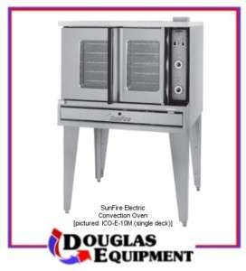   Sunfire Commercial Electric Double Convection Oven (model ICO E 20M