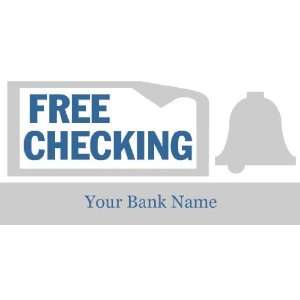    3x6 Vinyl Banner   Free Checking Name Bank 