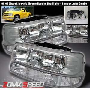 Chevy Suburban Headlights Chrome Housing Headlights With Bumper Lights 