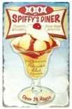 SPIFFYS DINER METAL SIGN 50s SODA FOUNTAIN ICE CREAM  