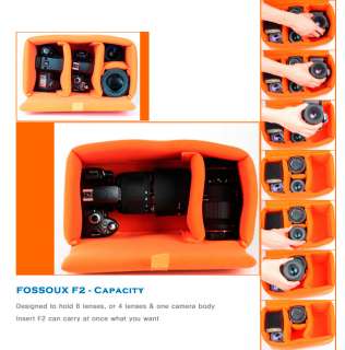 NEW F2 Camera Insert Partition Padded Bag Case DSLR SLR  