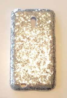   Epic 4G Touch D710 Icy Bling Silver Diamond Sequin Case Cover  
