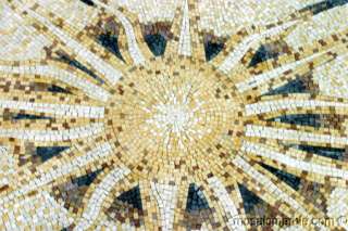 Italian Sun Mosaic Marble Wal Floor Inlay Art Tile Deco  