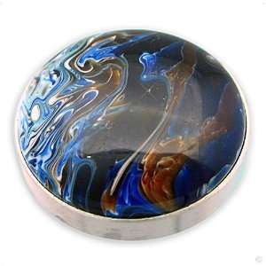  Ring of Change Crown Cabochon marbled blue#1226, lord rings  ring 