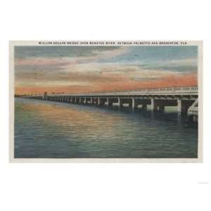  Million Dollar Bridge over Manatee River, Florida 