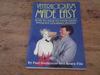 Ventriloquist Dummy/Doll Four movements+Free book Ventriloquism Made 