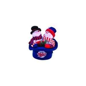  12 MLB Minnesota Twins Snowmen Top Hat Table Christmas 
