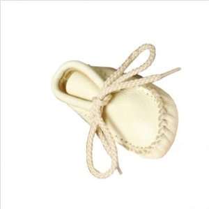 Footskins 100   Crème Infant Deerskin Booties Color: Crème, Size: M