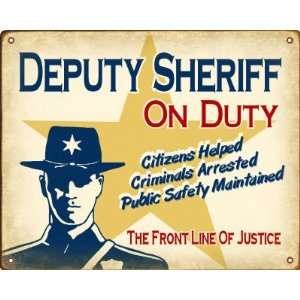  Deputy Sheriff On Duty Sign (Male Officer) Everything 