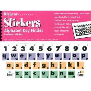 Kids Computer Keyboard Alphabet Key Finder Stickers   Lower/Upper Case 