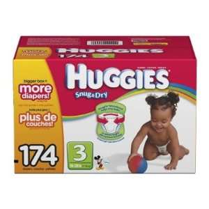    Huggies Snug & Dry Diapers Size 3(box of 174 Diapers) Baby