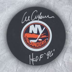 AL ARBOUR New York Islanders SIGNED Hockey Puck