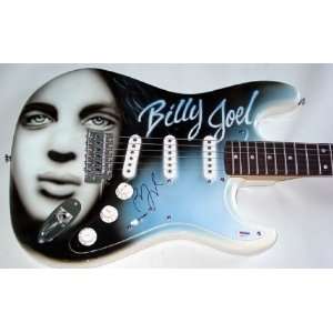 Billy Joel Autographed Signed Piano Man Airbrush Guitar PSA/DNA