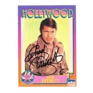 Chad Everett autographed Hollywood Walk of Fame trading card