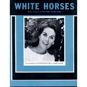  Claudine Longet.White Horses.Sheet Music. Mike 