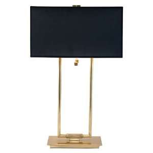  Conrad Rectangular Desk Lamp, Black and Gold Table Lamps 