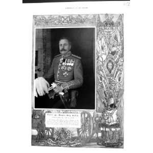    1915 COLOUR PORTRAIT GENERAL SIR DOUGLAS HAIG ARMY