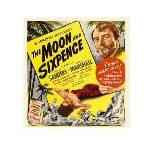 The Moon and Sixpence, Elena Verdugo, George Sanders on Window Card 