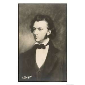 Frederic Chopin Polish Composer Giclee Poster Print, 42x56