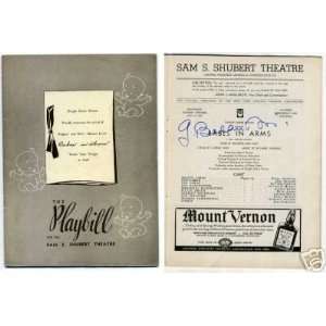 George Balanchine Ballet Rare Signed Autograph Playbill   Sports 