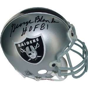 George Blanda Oakland Raiders Autographed Mini Helmet with HOF 