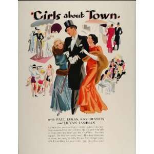  1931 Ad Girls About Town Film George Cukor Gold Digger 