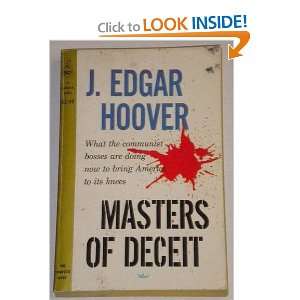  Masters of Deceit j. edgar hoover Books
