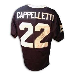  John Cappeletti Hand Signed 73 heisman Penn State Blue 