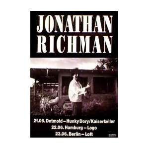 JONATHAN RICHMAN German Tour Music Poster