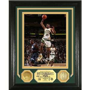 Kevin Durant Photo Mint W/ Two 24Kt Gold Coins
