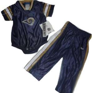  St Louis Rams Baby Infant Onesie / Jersey & Pants Set 18 