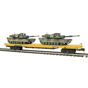  O 60 Flat w/2M1A Abrams Tanks, TTX: Toys & Games